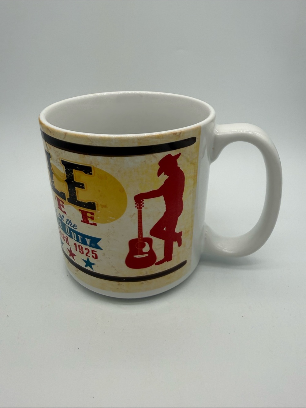 Grand Ole Opry Nashville TN Coffee Mug Ceramic Retro Country Music Large Tea Cup